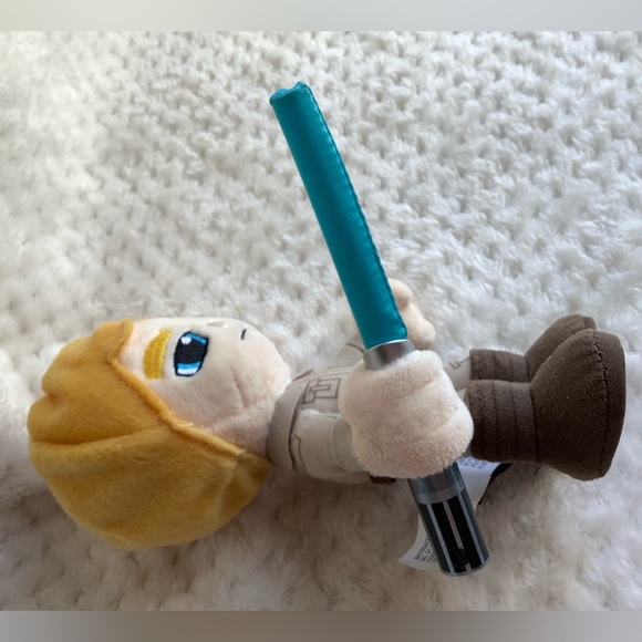 STAR WARS Luke Skywalker by Mattel Plush Figure with Light Up Lightsaber Doll - Picture 2 of 12